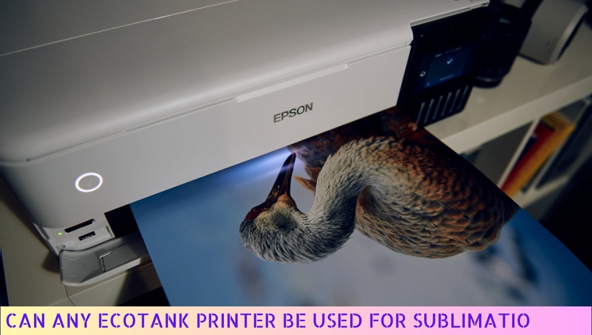 Can Any EcoTank Printer Be Used for Sublimation? in 2024 7 A sublimation-compatible Epson printer can be used for sublimation printing. Ensure the printer supports dye-sublimation inks and paper.